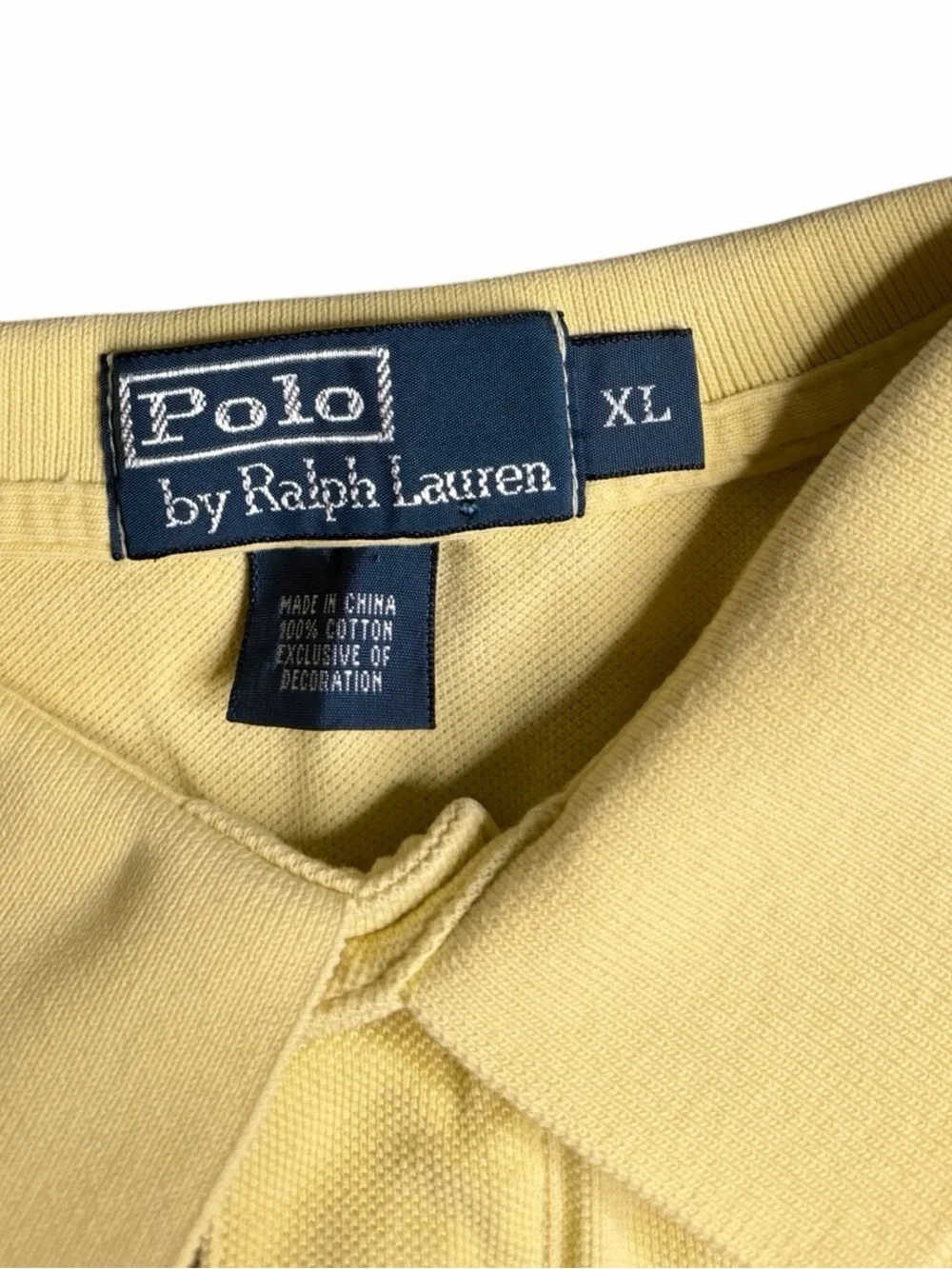 Polo Ralph‎ Lauren Men’s Yellow Polo Shirt Size XL
